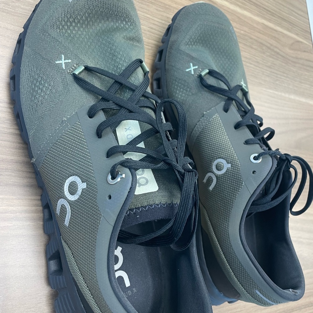 On Running CLOUD X Men's Green Athletic Shoes Size 10.5